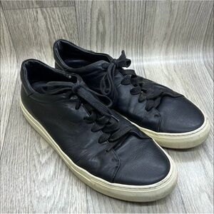 M. Gemi Black Leather Men's Sneakers